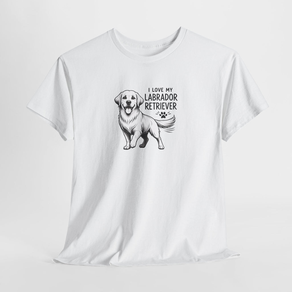 Labrador Retriever T-Shirt — "I Love My Labrador Retriever" Dog Lover Tee