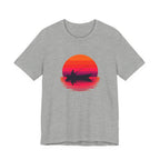 Fishing Sunset T‑Shirt — Retro Sunset Fisherman Boat Tee