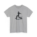 Cricket Silhouette Tee — Batter Hitting Ball Graphic Shirt