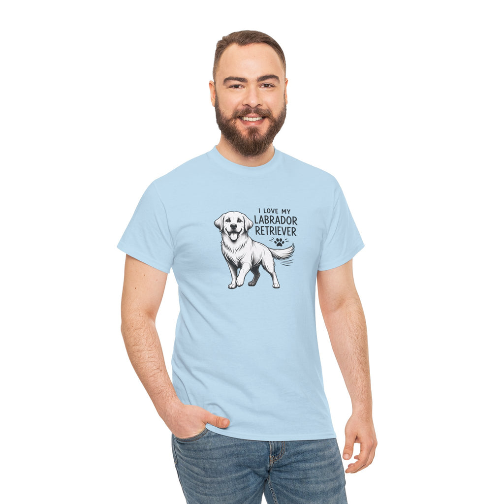 Labrador Retriever T-Shirt — "I Love My Labrador Retriever" Dog Lover Tee