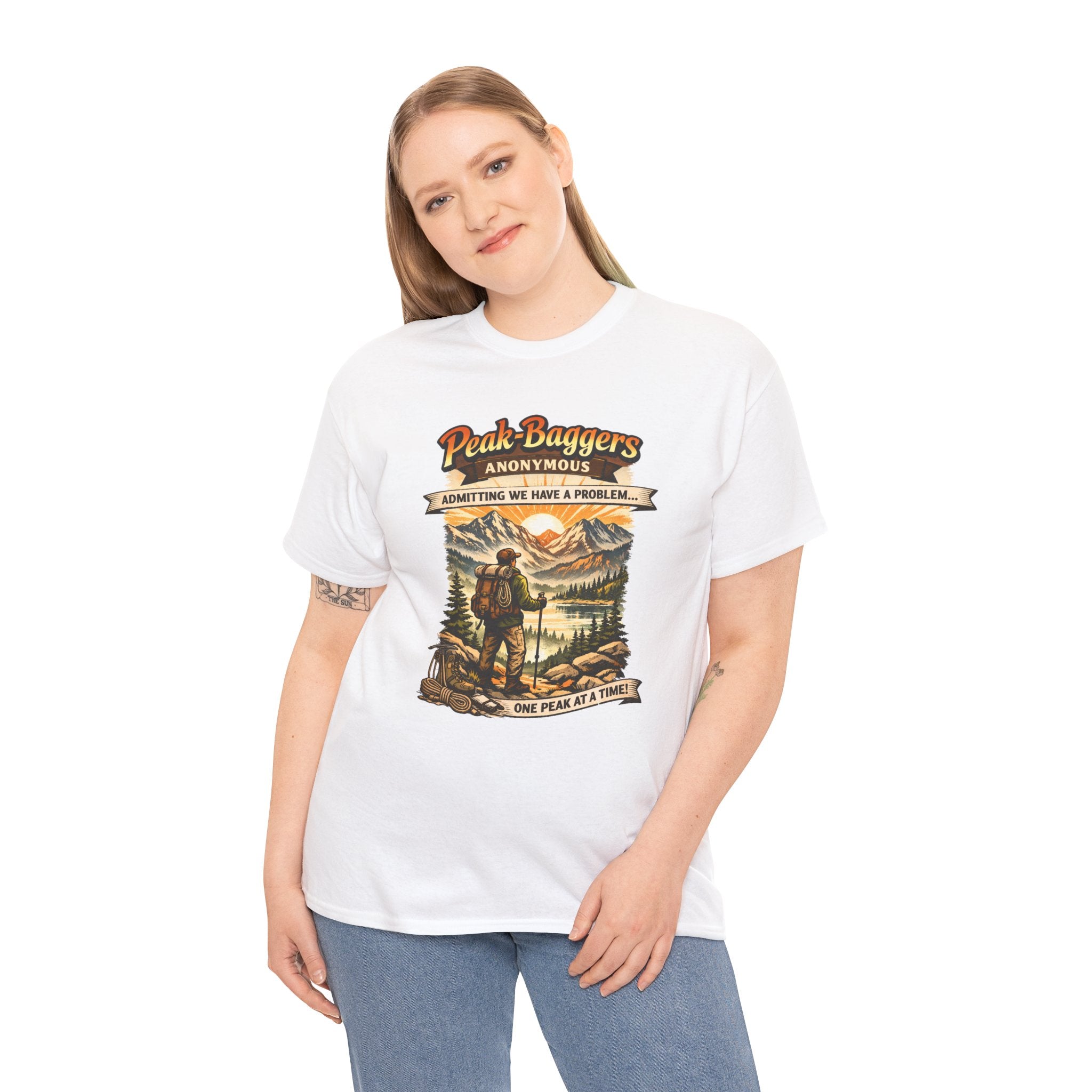Peak Baggers Anonymous T-Shirt — Hiking Mountain Vintage Outdoors Tee