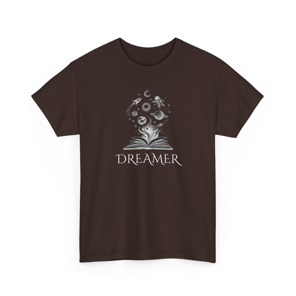 Dreamer T‑Shirt — Illustrated Book & Space Design