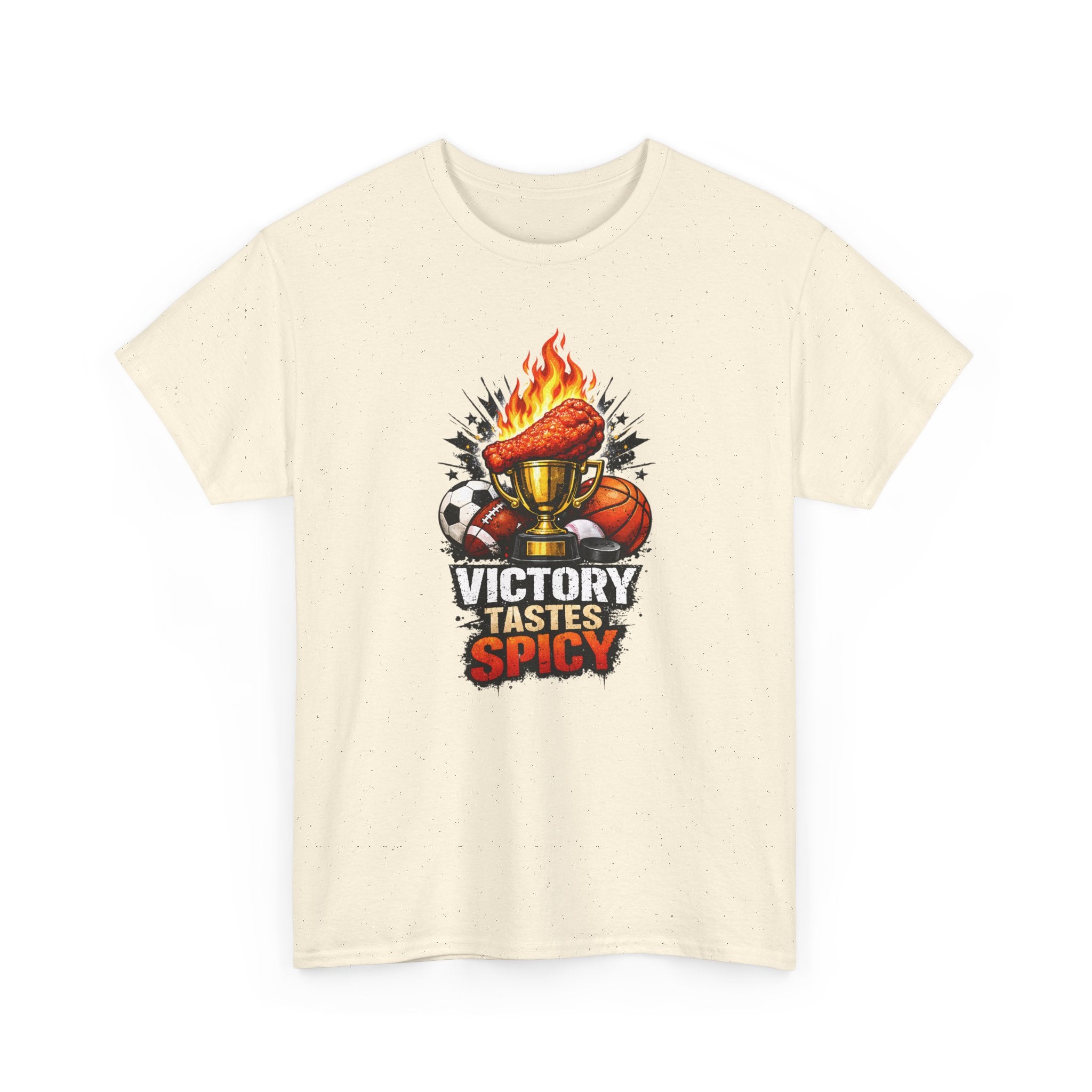Victory Tastes Spicy Funny Sports Fan Wing T-Shirt