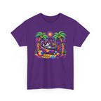 Beach Raccoon Hammock T‑Shirt — Tropical Summer Vibes Graphic Tee