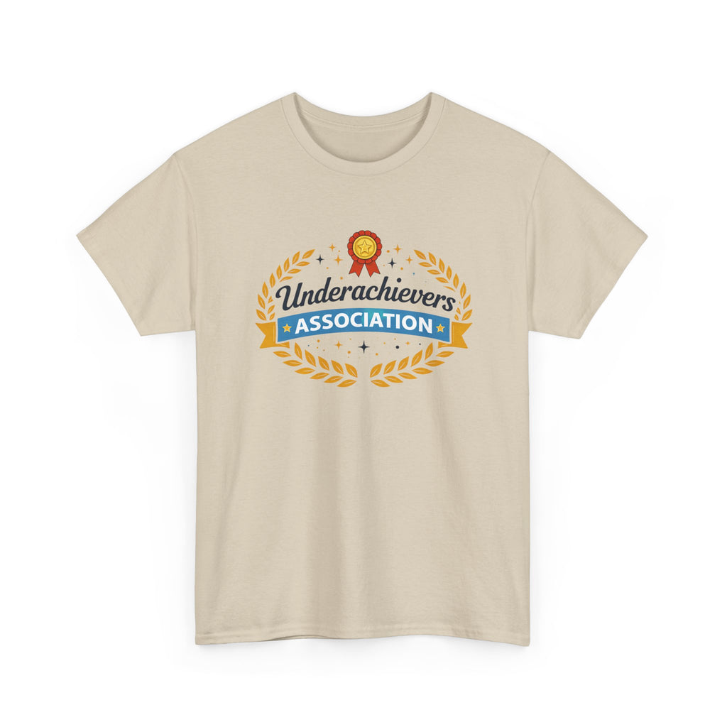 Underachievers Association T-Shirt — Funny Retro Badge Graphic Tee