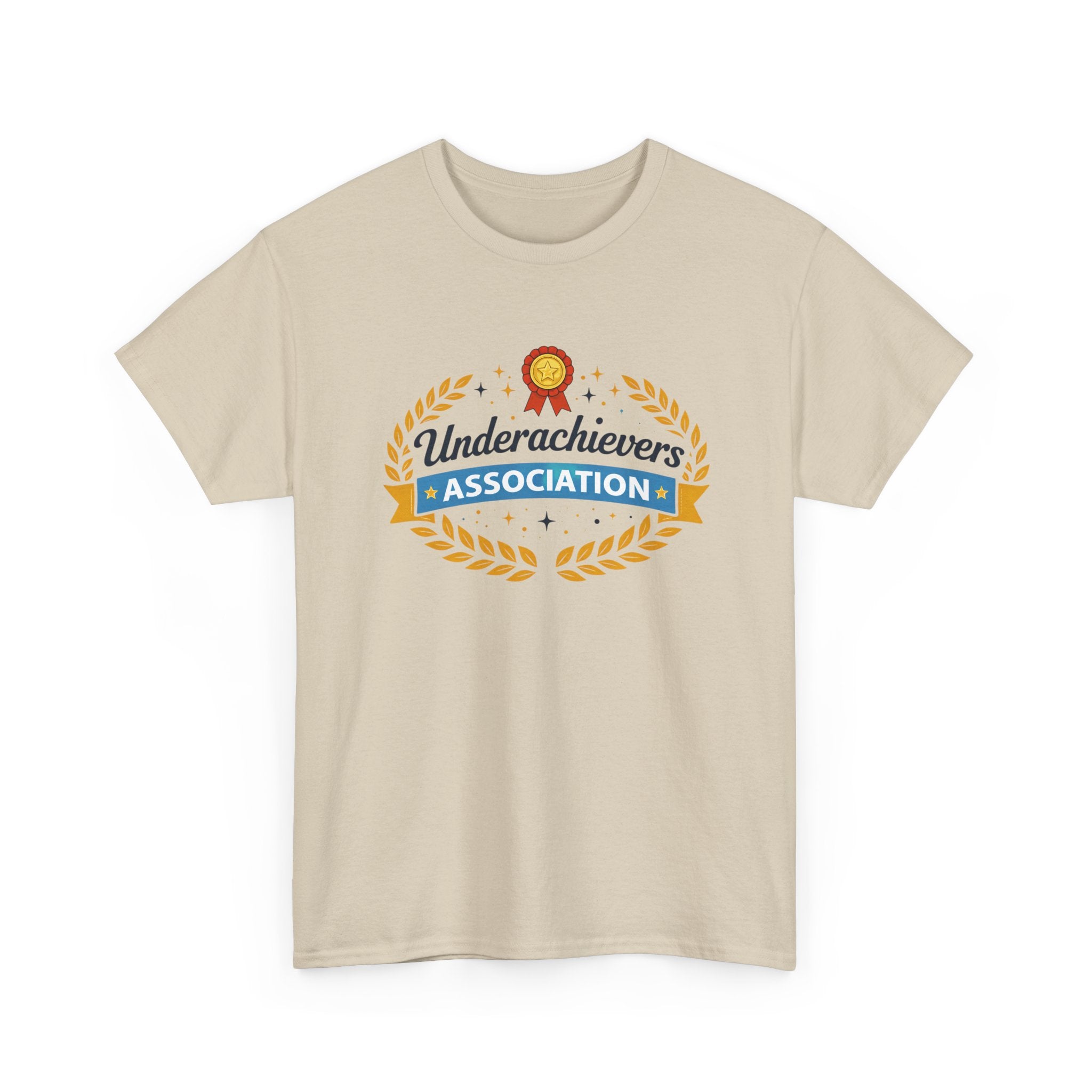 Underachievers Association T-Shirt — Funny Retro Badge Graphic Tee