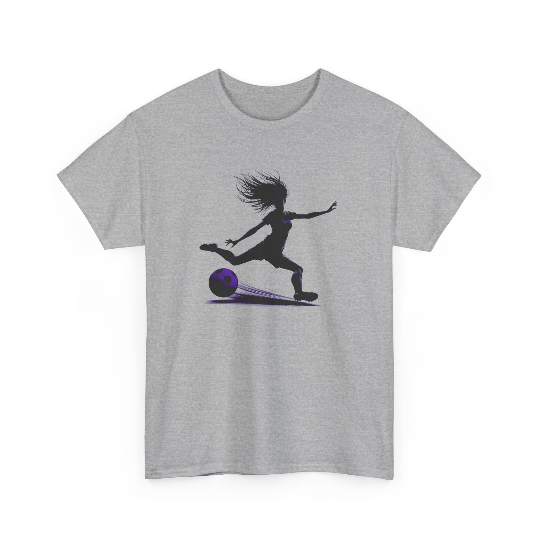 Girls Soccer Silhouette T-Shirt – Soccer Player Graphic Tee