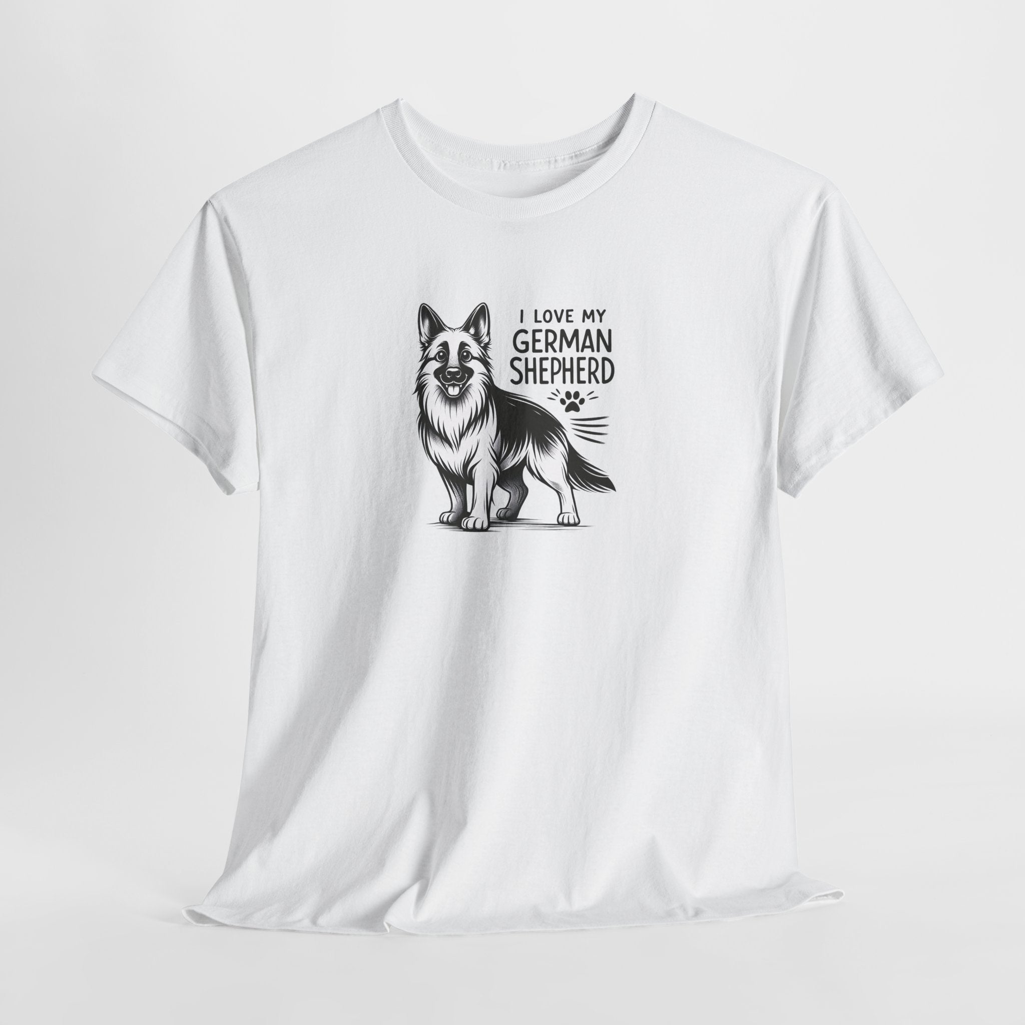 I Love My German Shepherd T-Shirt — Cute German Shepherd Dog Tee for Dog Lovers