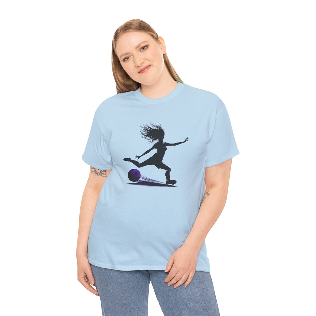 Girls Soccer Silhouette T-Shirt – Soccer Player Graphic Tee