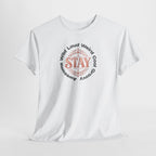 Stay Awesome Graphic Tee — "Stay Wild, Loud, Weird, Cool, Groovy, Awesome"