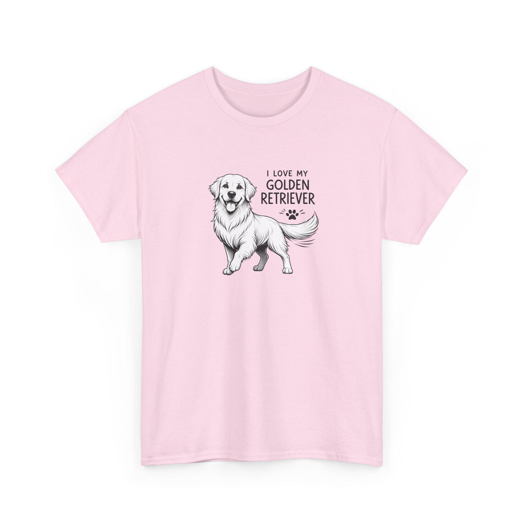 Golden Retriever T-Shirt – “I Love My Golden Retriever” Dog Lover Tee