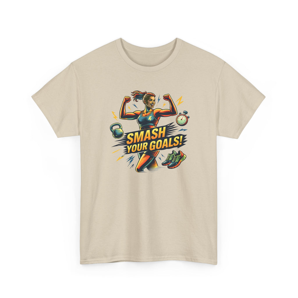 Smash Your Goals T‑Shirt — Motivational Fitness Tee