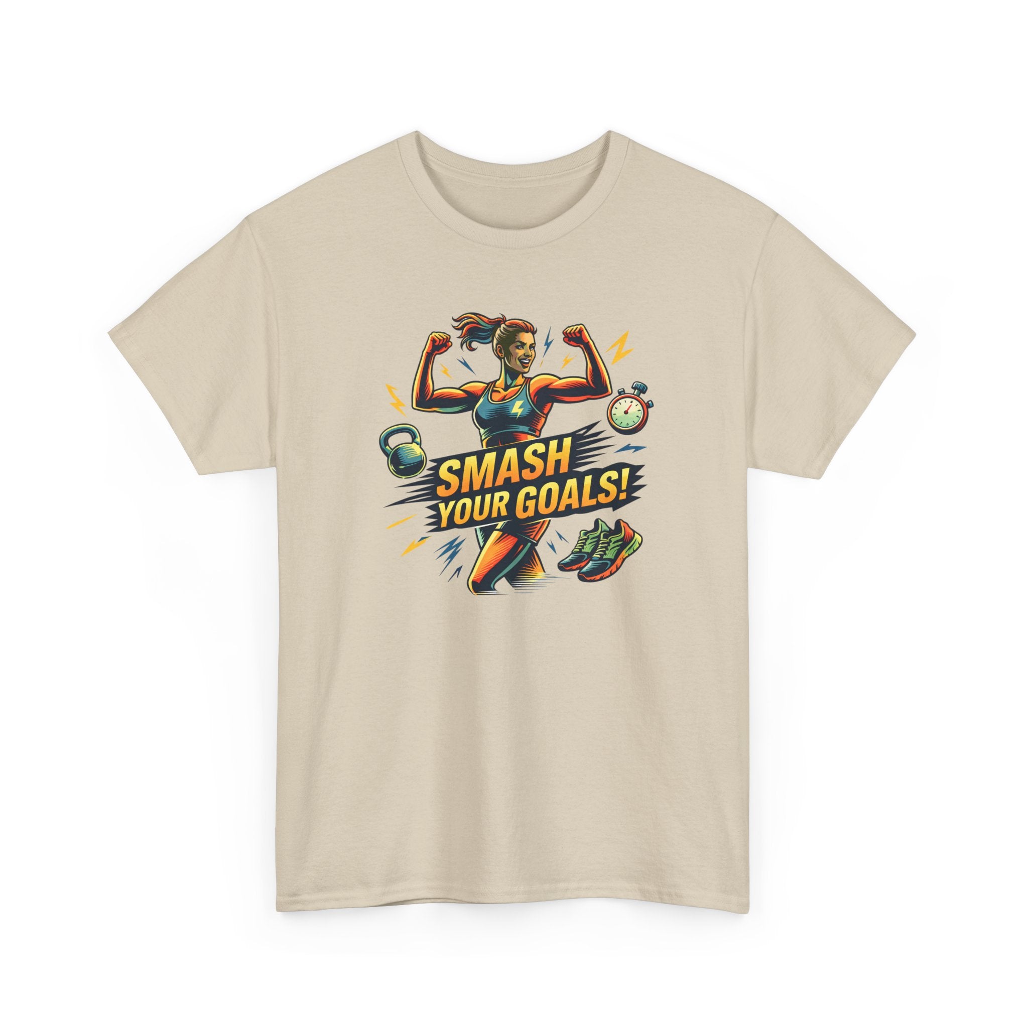 Smash Your Goals T‑Shirt — Motivational Fitness Tee