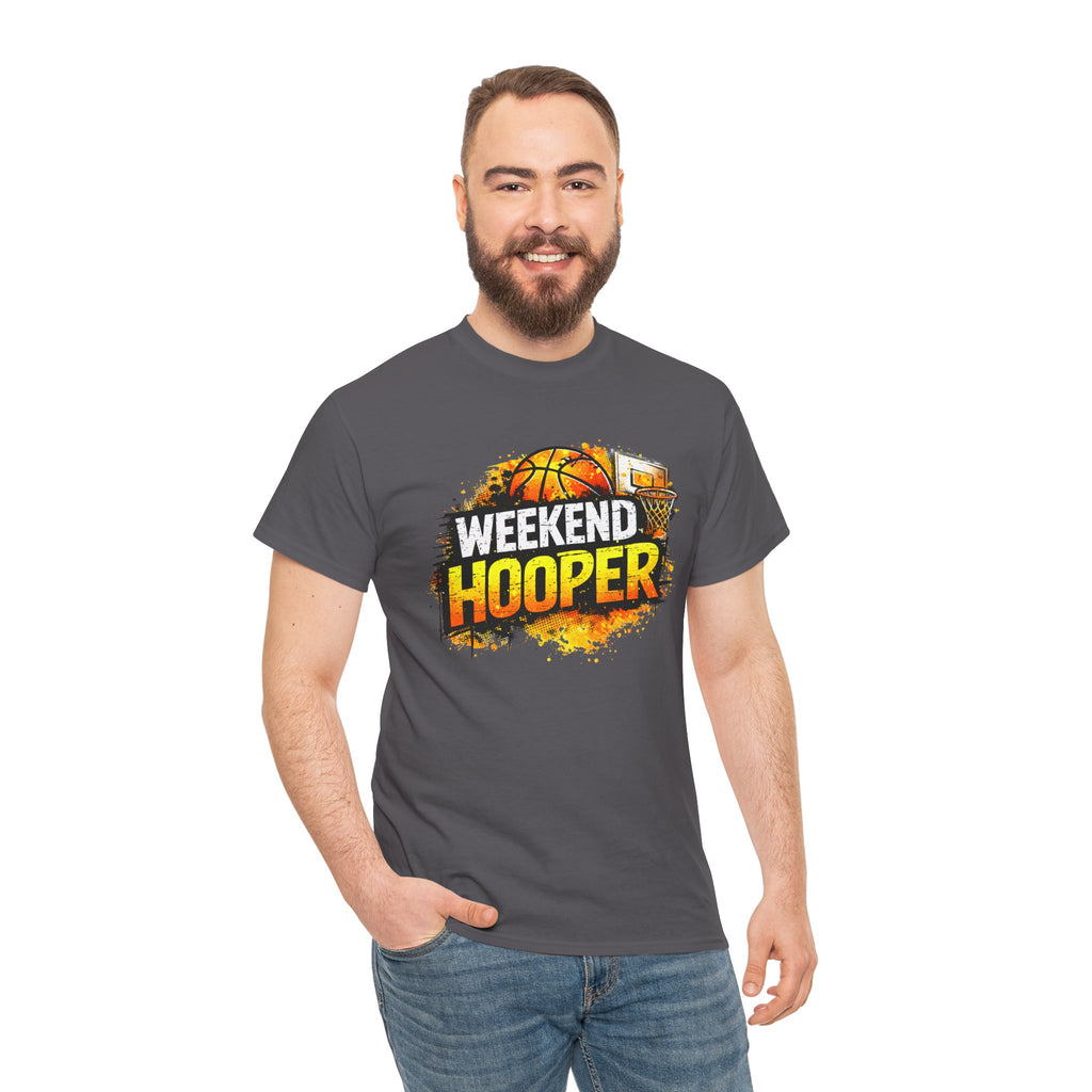 Weekend Hooper Basketball T‑Shirt — Retro Court Graphic Tee for Players & Fans