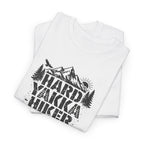 Hard Yakka Hiker T-Shirt — Outdoor Hiking Tee with Mountain Bootprint Design