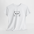 Cat Face Graphic Tee – Cute Minimalist Kitten T-Shirt