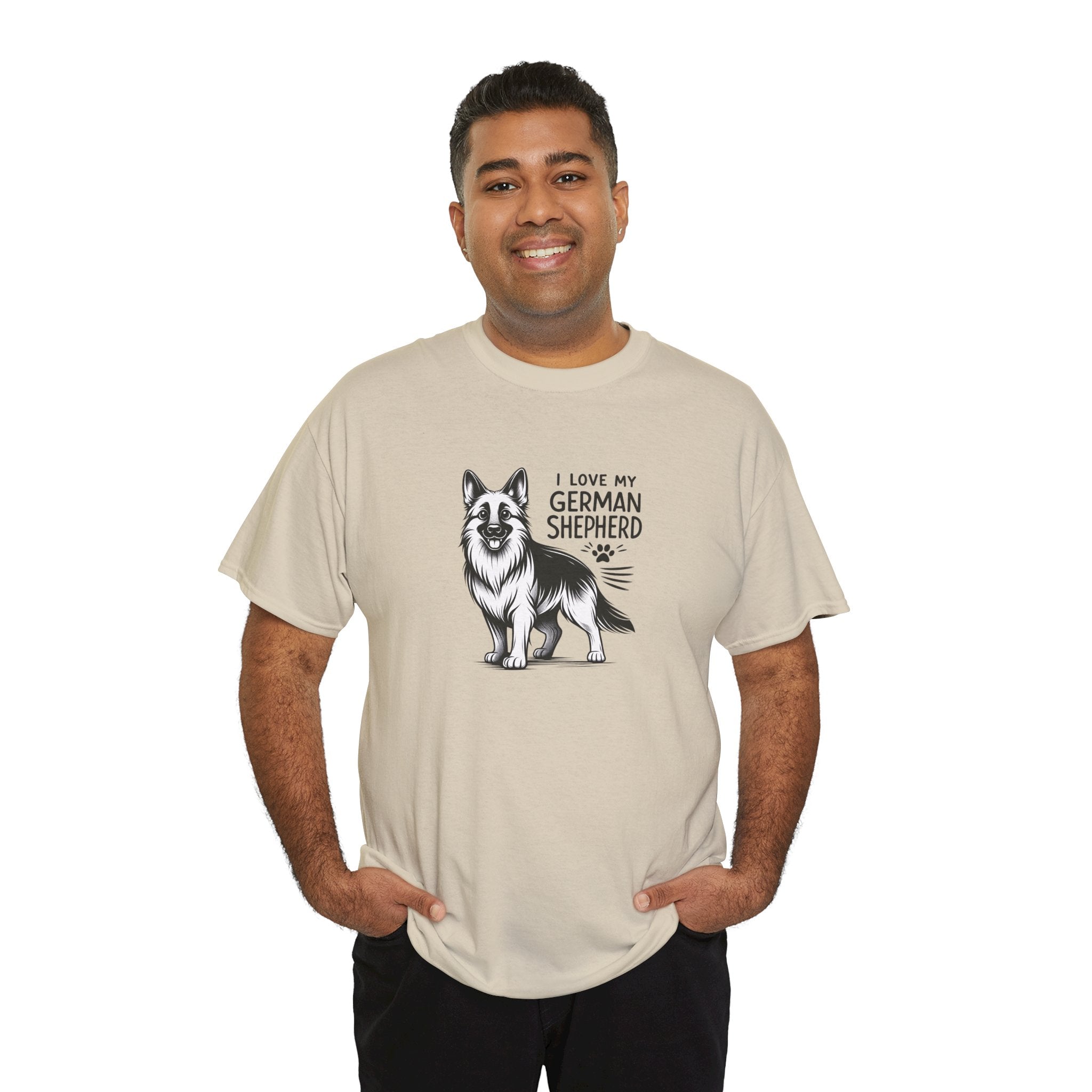 I Love My German Shepherd T-Shirt — Cute German Shepherd Dog Tee for Dog Lovers