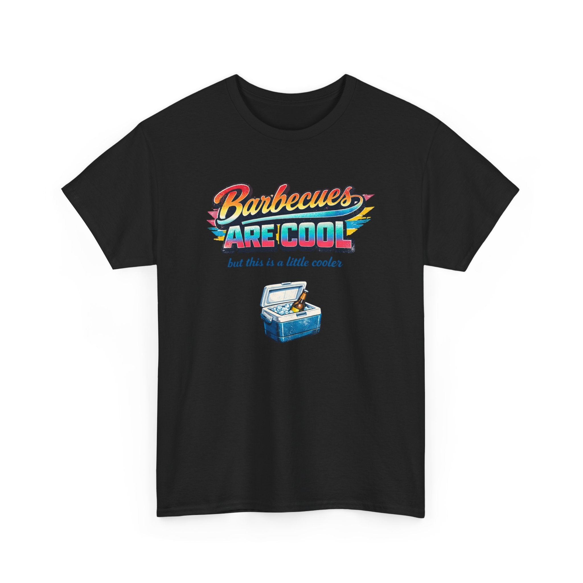 Barbecues Are Cool but this is a little cooler Funny Retro BBQ Tee