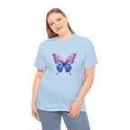 Butterfly Graphic Tee — Pink & Blue Watercolor Butterfly Shirt