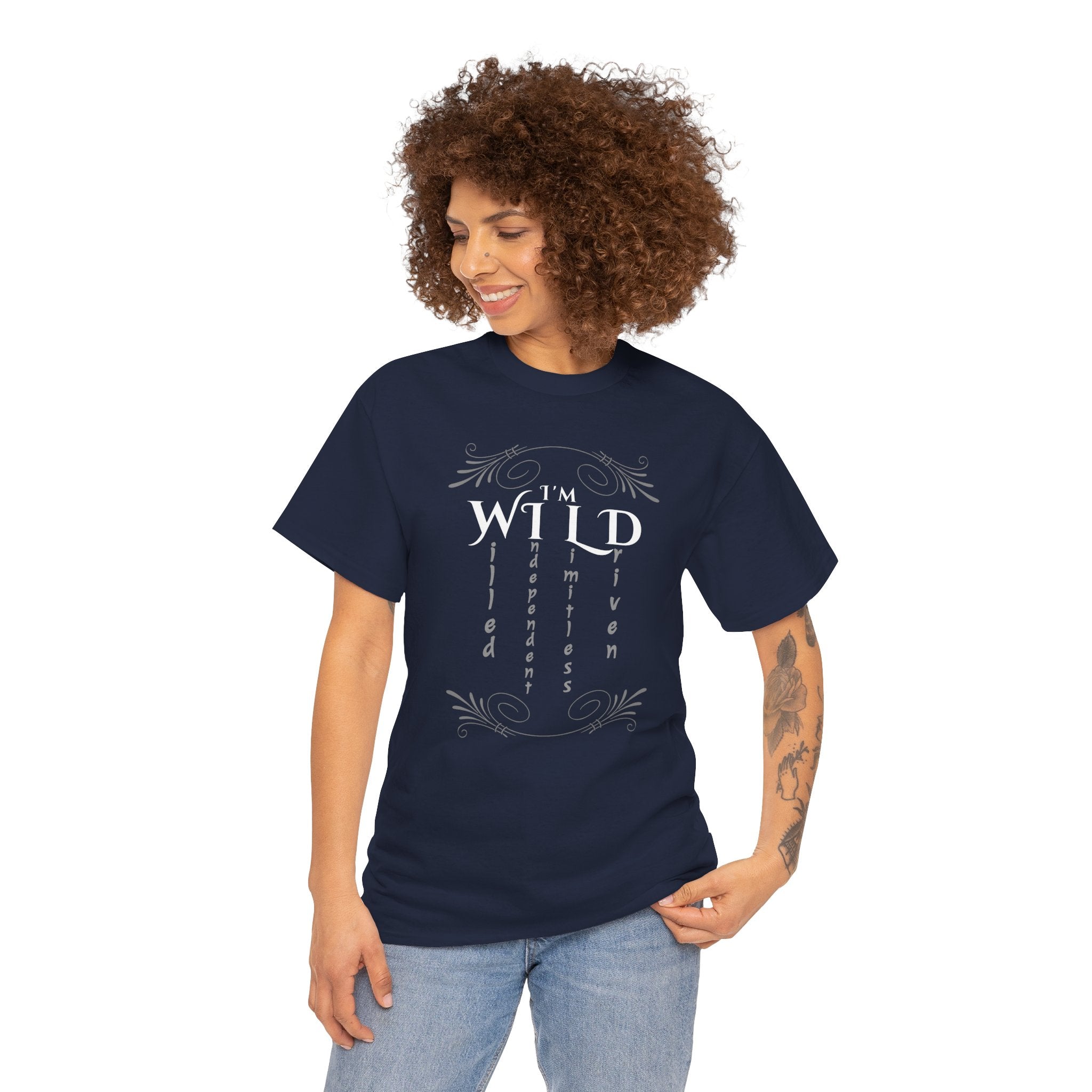 Wild Spirit Tee — "I’m Wild" Minimalist Graphic T-Shirt
