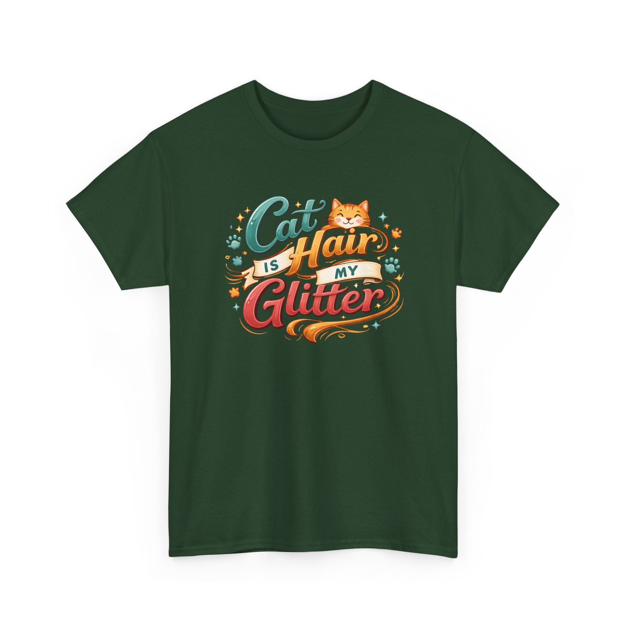Cat Hair Is My Glitter T-Shirt Funny Cat Lovers Tee