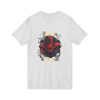 Floral V-Neck Tee — 'Bloom Eternal' Dark Bloom Graphic Shirt