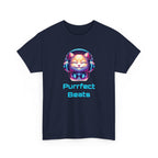 T-Shirt — "Purrfect Beats" Cat DJ Graphic Tee