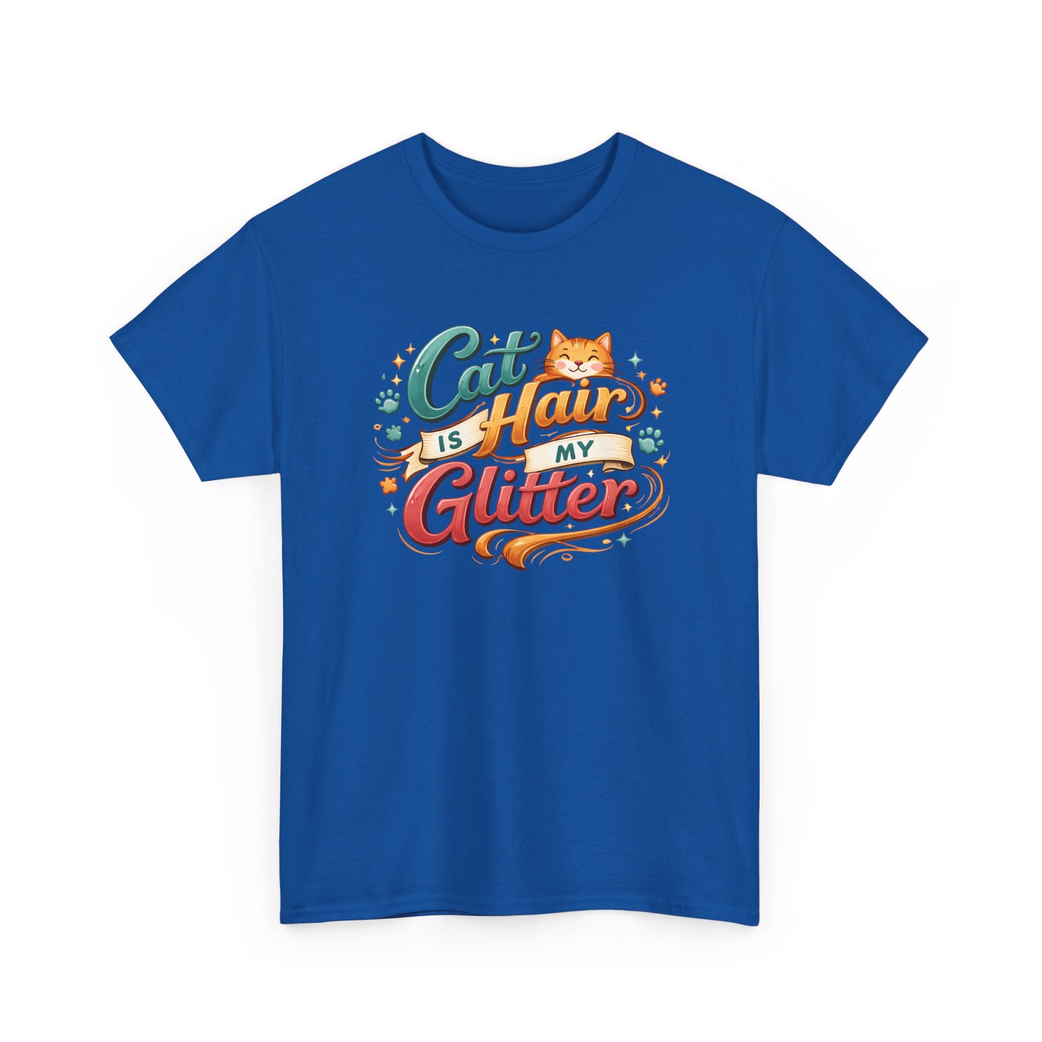 Cat Hair Is My Glitter T-Shirt Funny Cat Lovers Tee