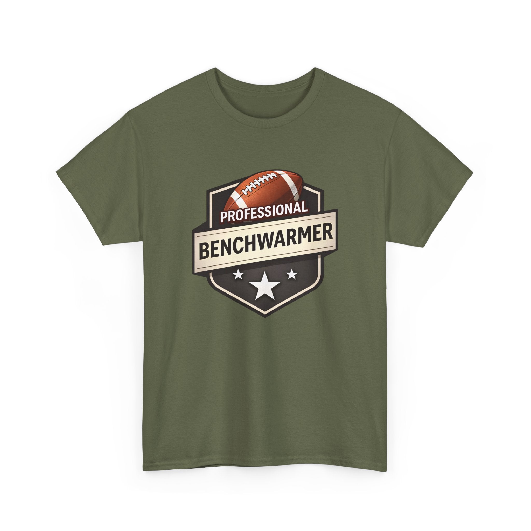 Professional Benchwarmer Football T‑Shirt — Funny Sports Tee for Fans & Backup Players