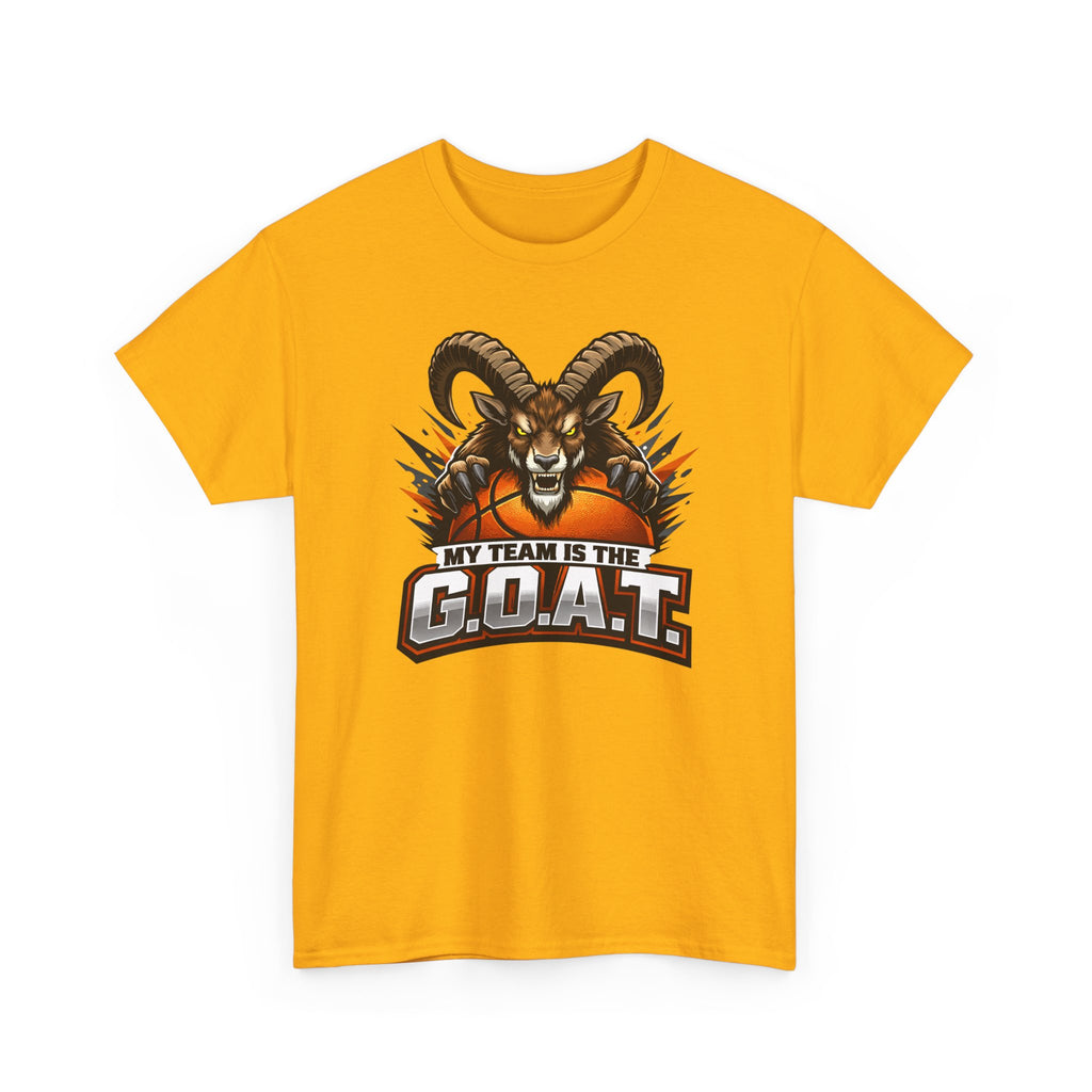 G.O.A.T. Graphic Tee — Fierce Goat Basketball Player Fan Shirt