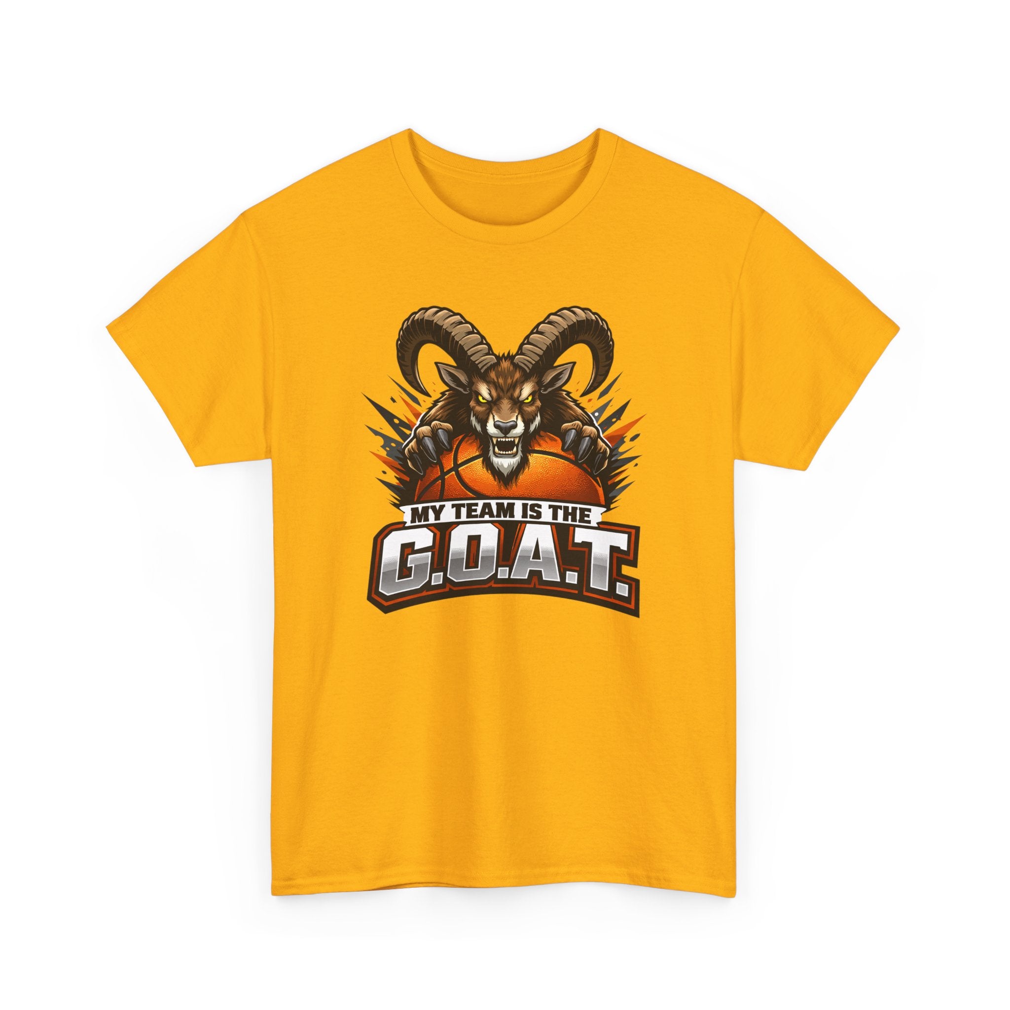 G.O.A.T. Graphic Tee — Fierce Goat Basketball Player Fan Shirt