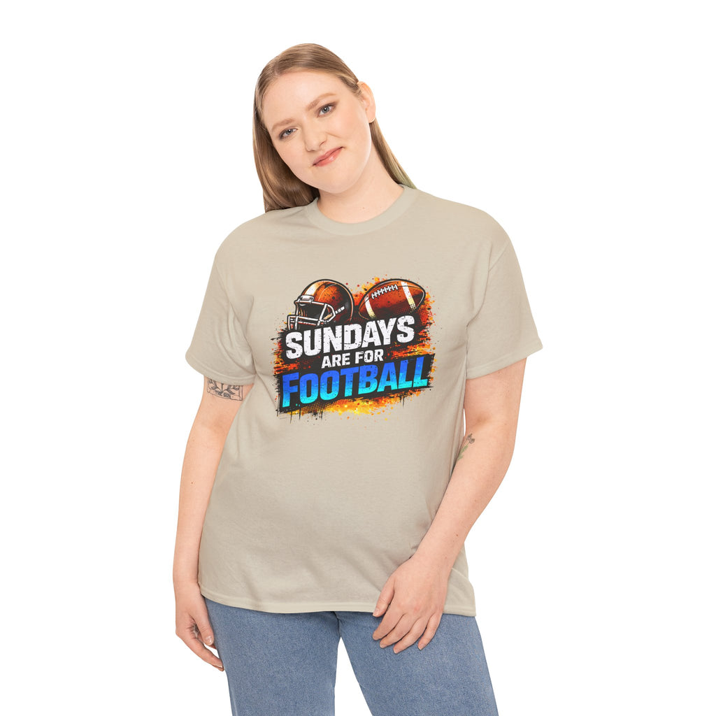 Sundays Are for Football T-Shirt — Football Fan Graphic Tee