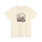 Relaxing Tea Illustration T-Shirt — "Breathe in, Exhale Doubt" Comfort Tee