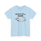Minimum Effort Club T-Shirt — Funny Sloth & Coffee Graphic Tee