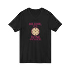 Wine O'Clock V-Neck Tee — Funny Wine Lover Shirt