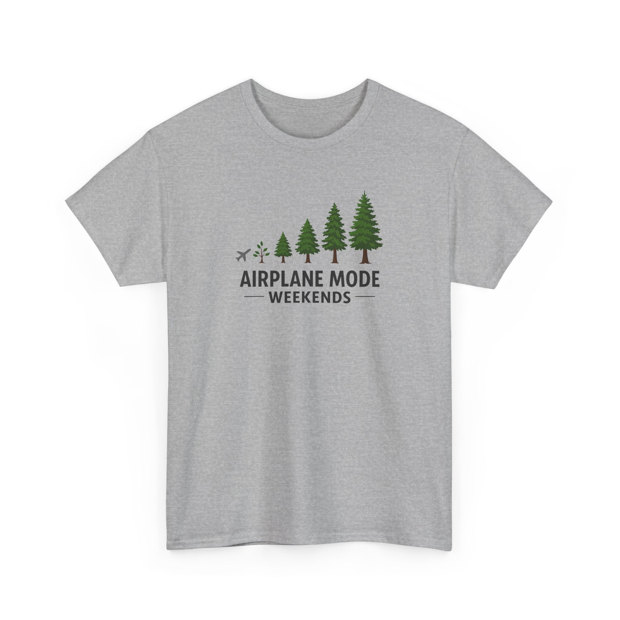 Airplane Mode Weekends T-Shirt — Outdoor Camping Forest Tee