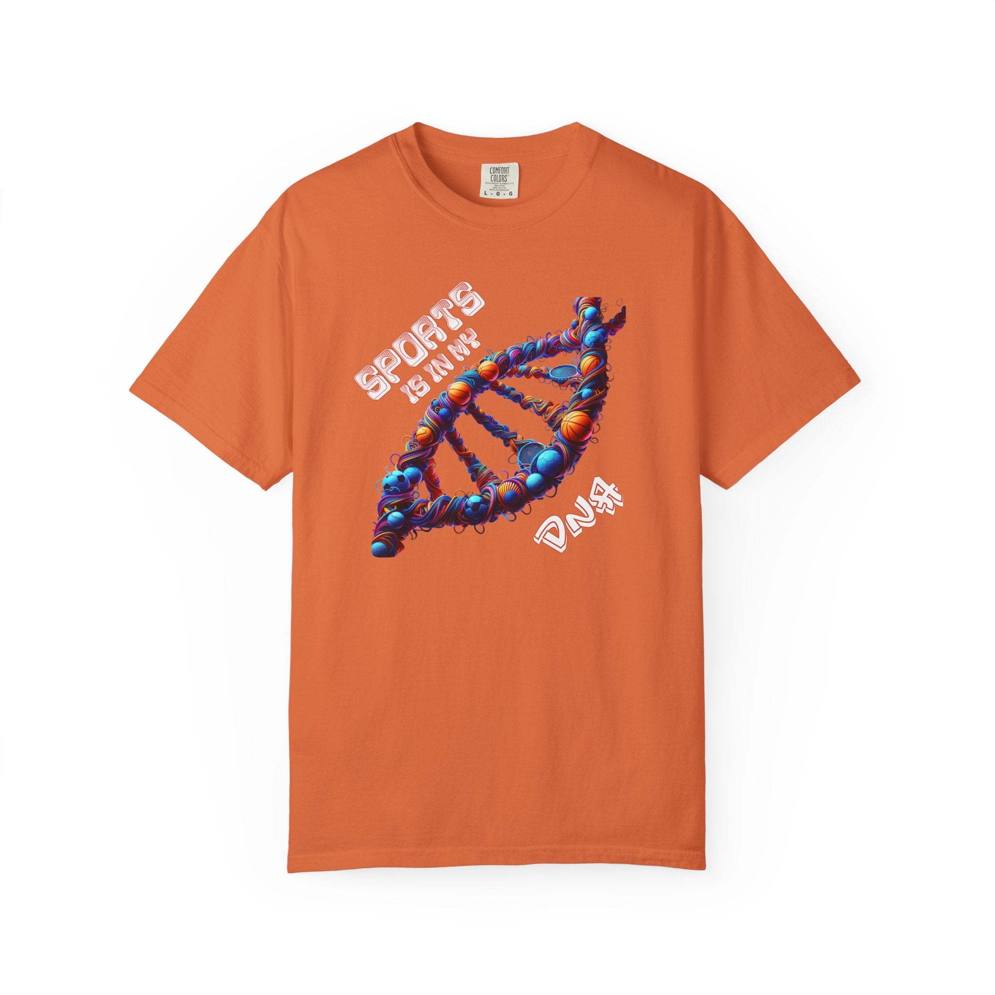 DNA Strand Graphic T-Shirt — "Sports is in my DNA" Athletic Tee