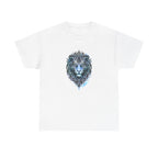 Tiger T-Shirt — Intricate Blue And White Tiger Graphic Tee