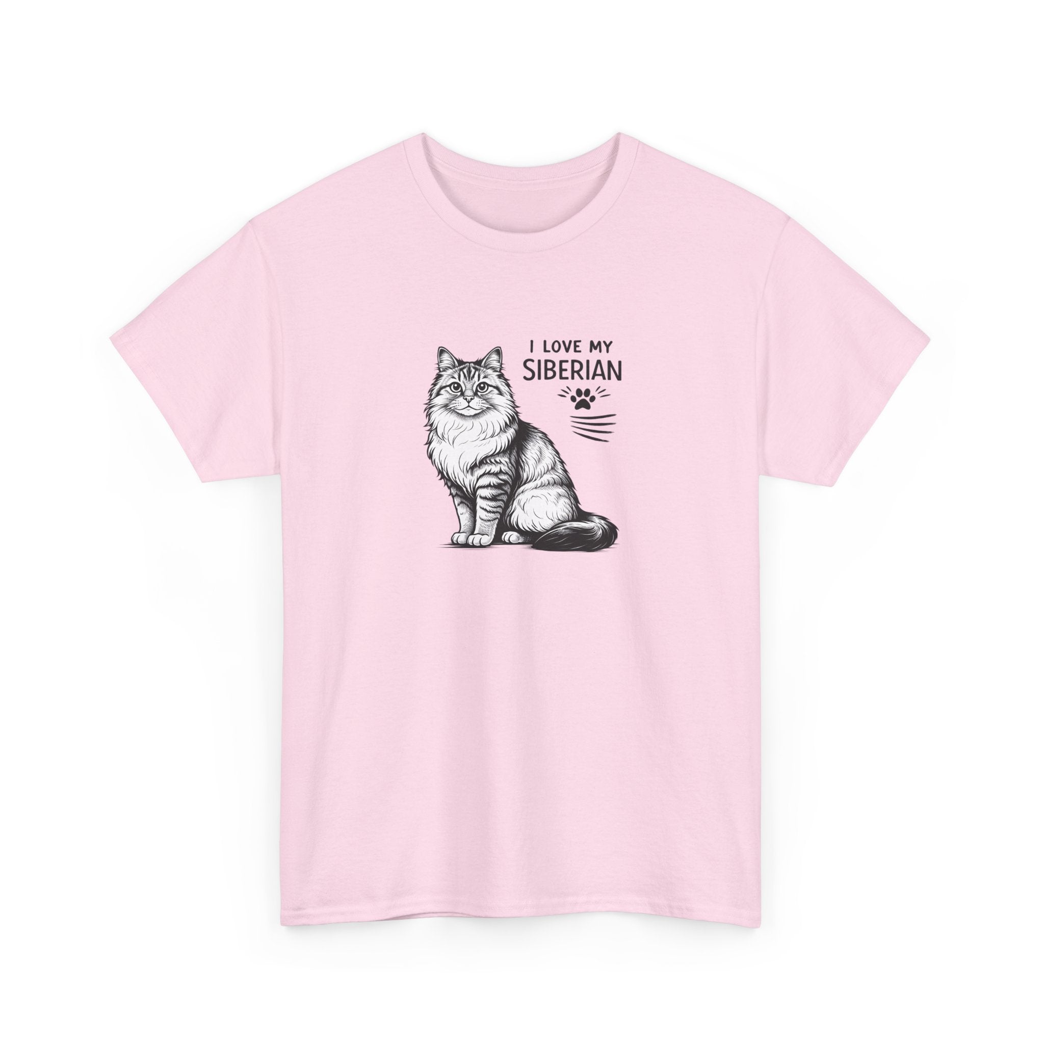 Siberian Cat T-Shirt — "I Love My Siberian" Tee