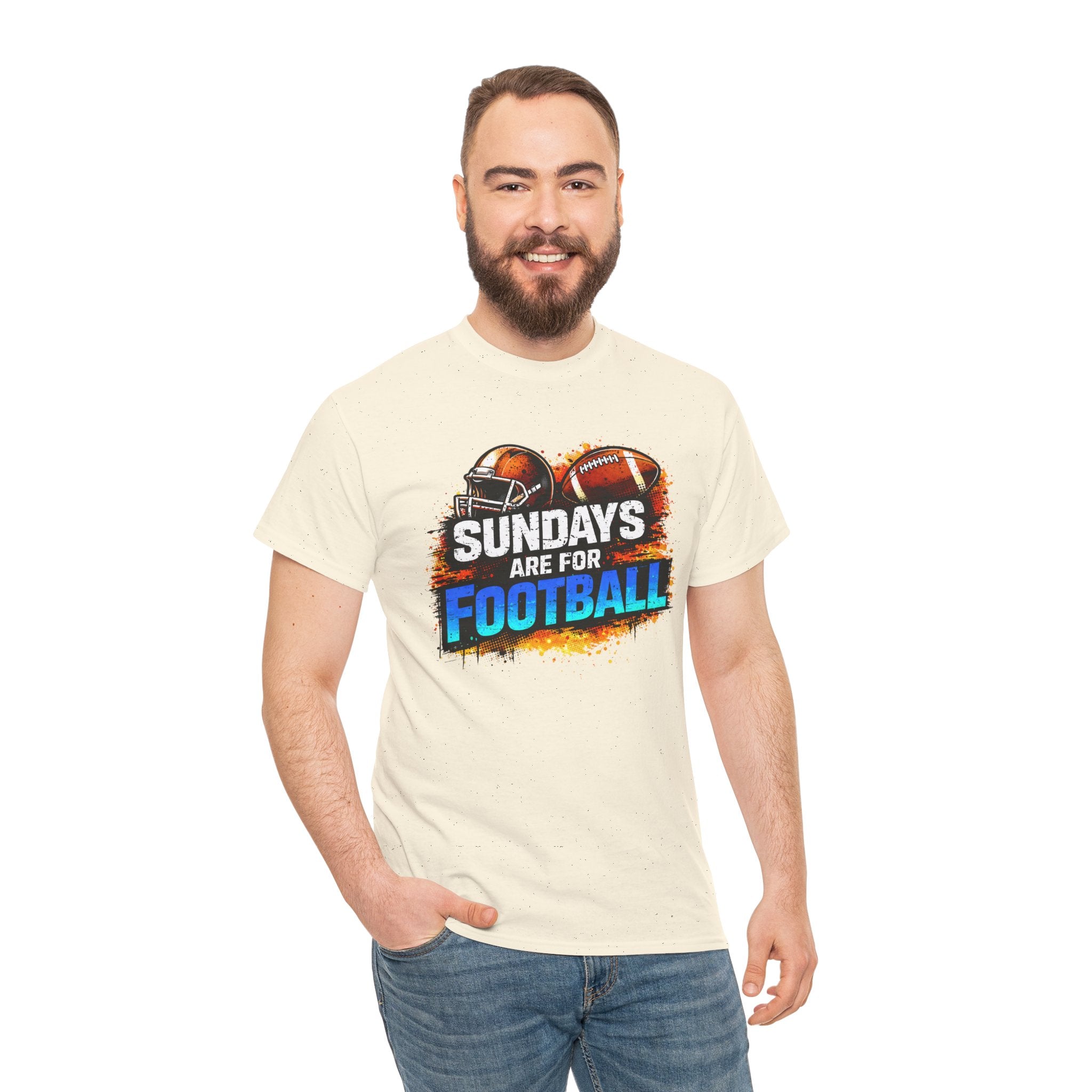 Sundays Are for Football T-Shirt — Football Fan Graphic Tee
