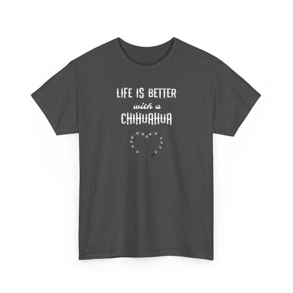 Life Is Better with a Chihuahua Heart Dog Lover Tee