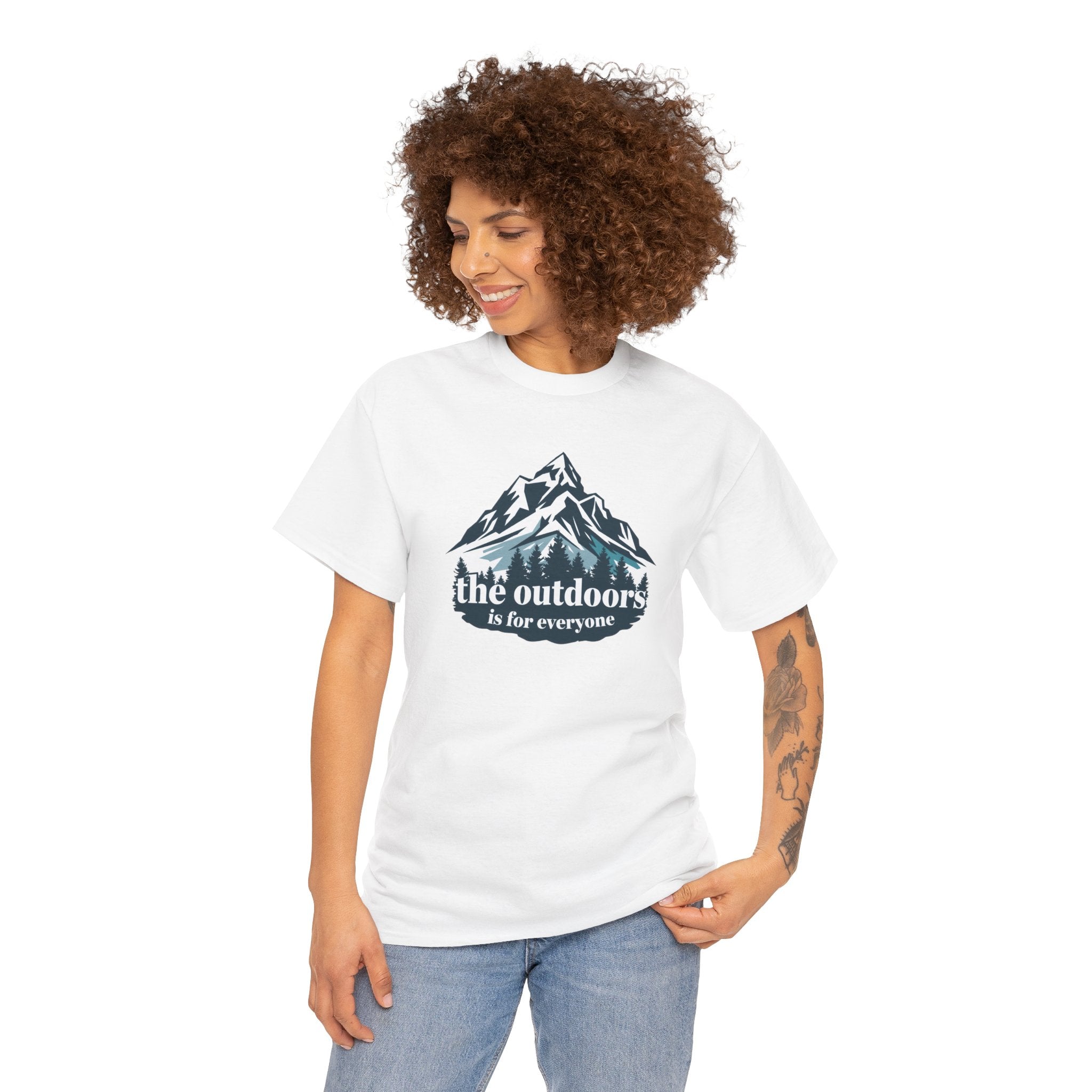 Outdoor Mountains T‑Shirt – “the outdoors is for everyone” Graphic Tee