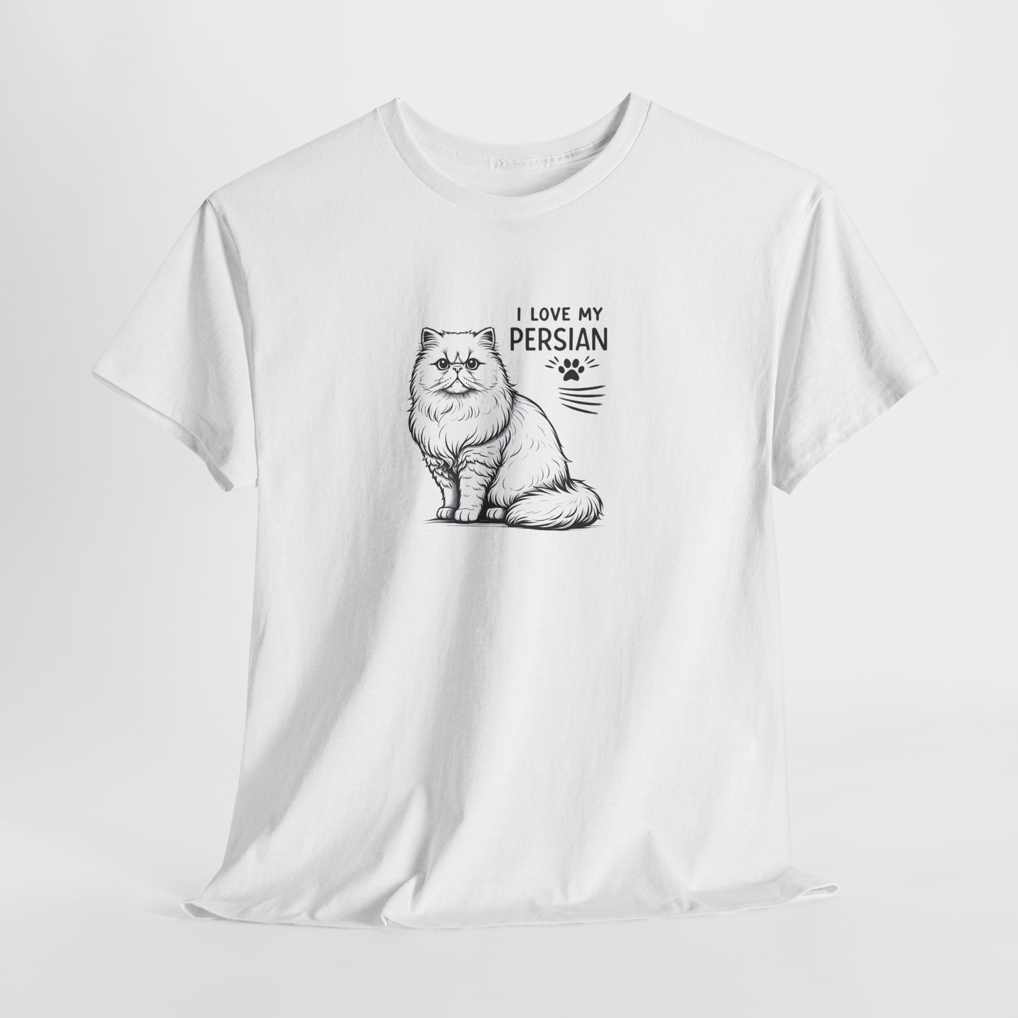 Persian Cat T-Shirt — "I Love My Persian" Tee