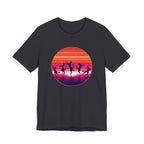 Retro Sunset Dancing Cats T-Shirt