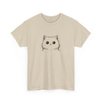 Cat Face Graphic Tee – Cute Minimalist Kitten T-Shirt