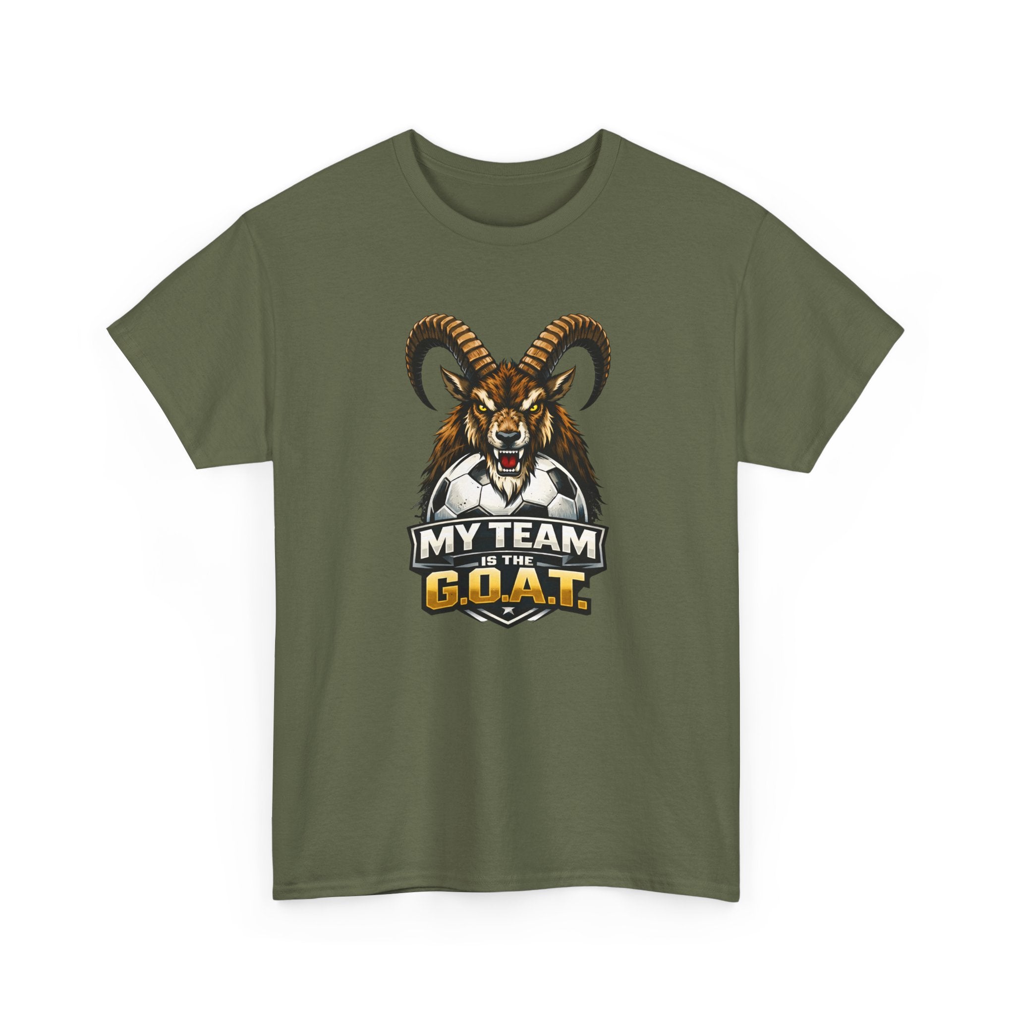 Goat Ibex Soccer Tee — "My Team Is the GOAT" Sports Fan T-Shirt