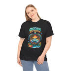 Ocean Dreams T‑Shirt — Tropical Sunset Sea Turtle Graphic Tee