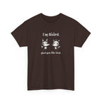 "I'm Weird. Glad You Like That." Weird Foxes T‑Shirt — Cute Retro Animal Tee