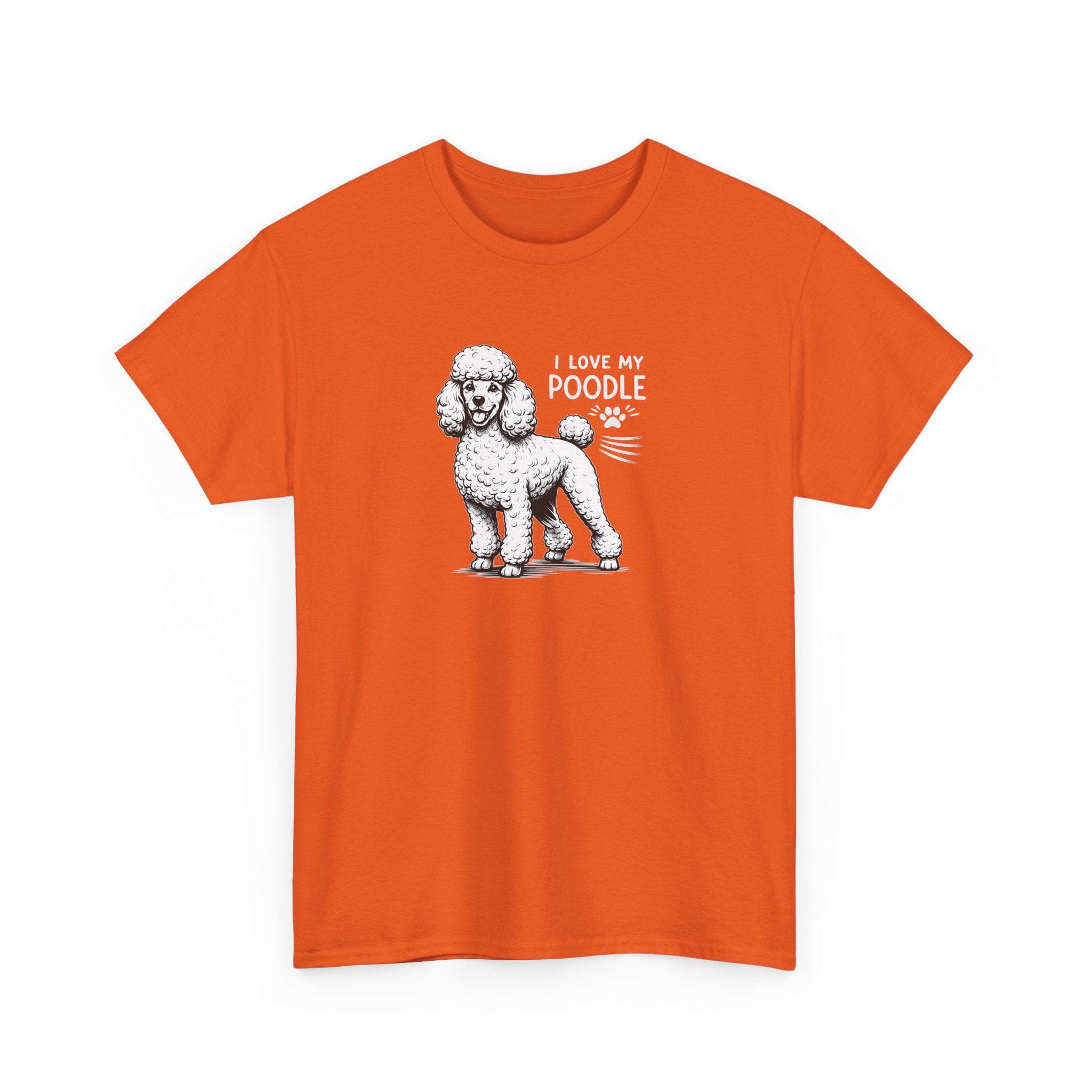 Poodle Dog T-Shirt — "I Love My Poodle" Tee