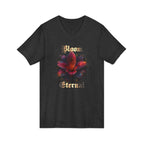 Floral V-Neck Tee — 'Bloom Eternal' Dark Bloom Graphic Shirt